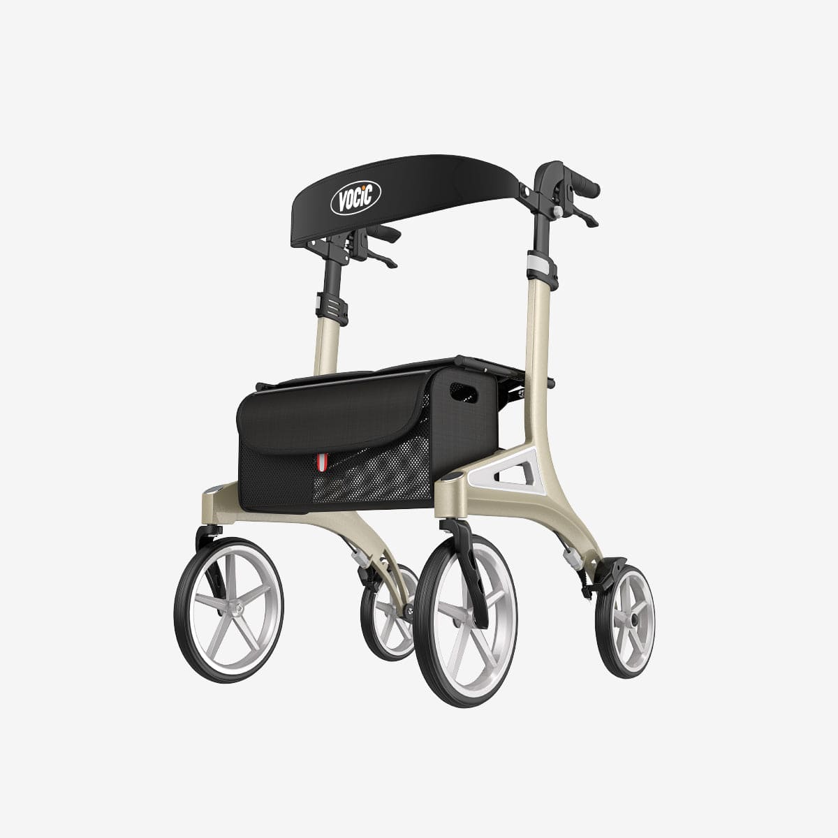 VOCIC Z71 Stride Mover Ergonomic 4-Wheel Aluminum Rollator Walker