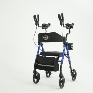 Upright Foldable Rollator Walker VOCIC Z22 With Armrests Lightweight 8” Wheels