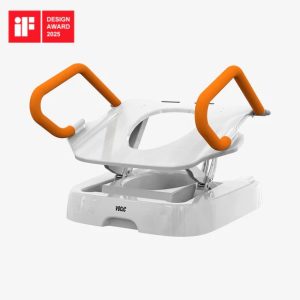 Electric Toilet Seat Lift VOCIC AX12 330lbs Capacity Remote Control Rotating Armrests